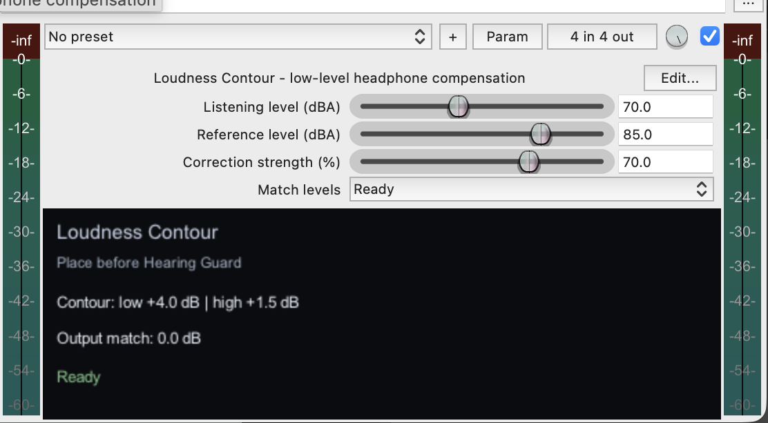 Screenshot of Loudness Contour